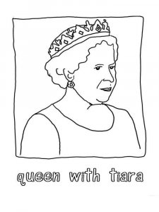 Queen coloring page 3 - Free printable