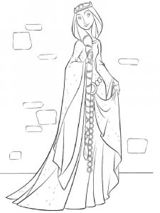 Queen coloring page 4 - Free printable