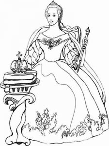 Queen coloring page 9 - Free printable