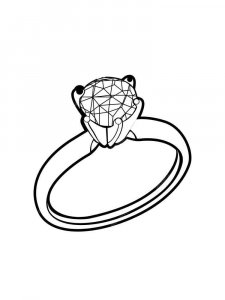 Ring coloring page 10 - Free printable