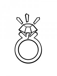 Ring coloring page 11 - Free printable