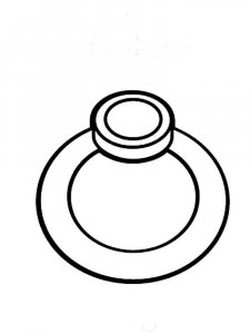 Ring coloring page 15 - Free printable