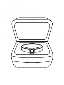 Ring coloring page 24 - Free printable