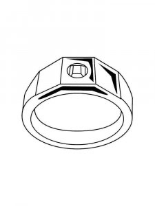 Ring coloring page 26 - Free printable