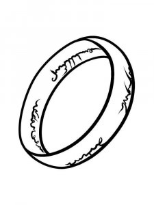 Ring coloring page 3 - Free printable