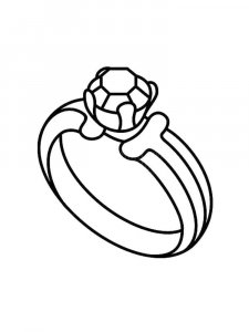 Ring coloring page 6 - Free printable
