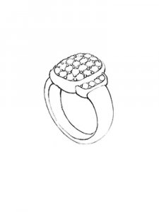 Ring coloring page 8 - Free printable