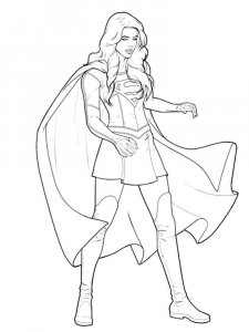 Supergirl coloring page 29 - Free printable