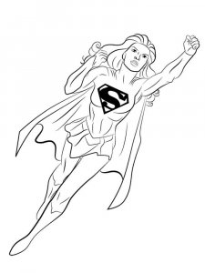 Supergirl coloring page 33 - Free printable