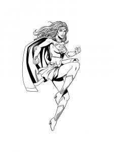 Supergirl coloring page 15 - Free printable