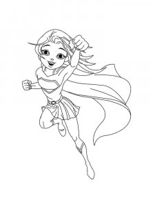 Supergirl coloring page 16 - Free printable
