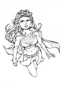 Supergirl coloring page 21 - Free printable