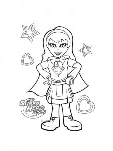 Supergirl coloring page 26 - Free printable