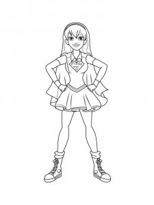 Supergirl coloring page 4 - Free printable