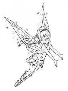 Coloring page beautiful fairy Fawn