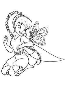 Coloring Fairy Fawn with Butterfly