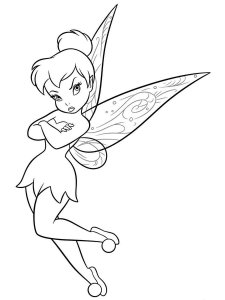 Coloring gloomy Tinker Bell