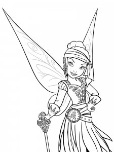 Coloring Tinker Bell Pirate