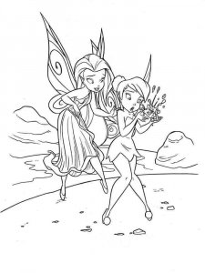 Coloring page Tinker Bell and Rosetta