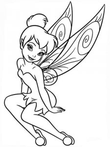 Coloring beauty Tinker Bell
