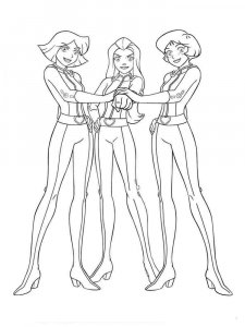 Totally Spies coloring page 1 - Free printable