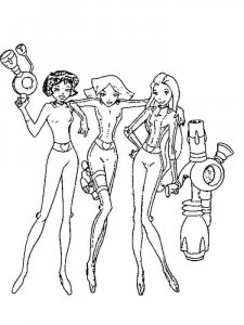 Totally Spies coloring page 16 - Free printable