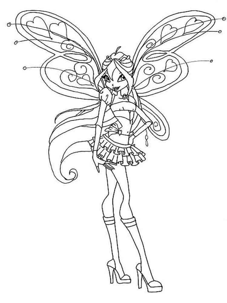 Bloom Winx coloring pages Download and print Bloom Winx