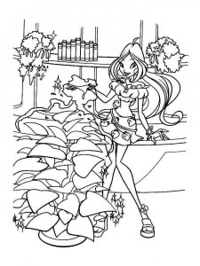 Flora WINX coloring page 2 - Free printable