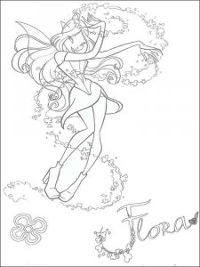 Flora WINX coloring page 20 - Free printable