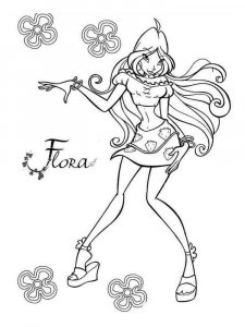 Flora WINX coloring page 21 - Free printable