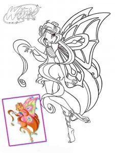Flora WINX coloring page 22 - Free printable