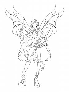 Layla WINX coloring page 24 - Free printable