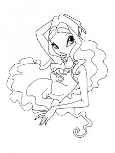 Layla WINX coloring page 34 - Free printable