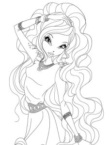 Layla WINX coloring page 28 - Free printable
