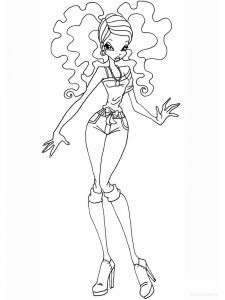 Layla WINX coloring page 31 - Free printable