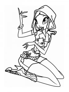 Layla WINX coloring page 32 - Free printable