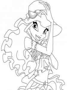 Layla WINX coloring page 1 - Free printable