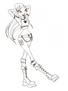 Layla WINX coloring page 10 - Free printable