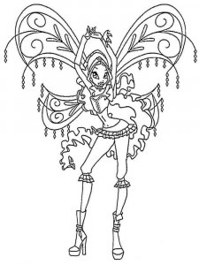 Layla WINX coloring page 12 - Free printable