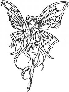 Layla WINX coloring page 13 - Free printable