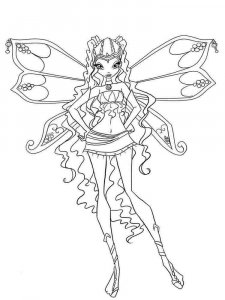 Layla WINX coloring page 14 - Free printable