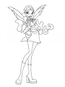 Layla WINX coloring page 17 - Free printable