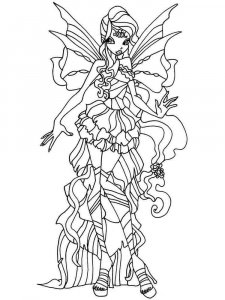 Layla WINX coloring page 2 - Free printable