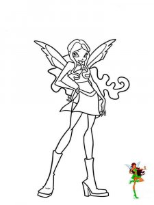 Layla WINX coloring page 20 - Free printable