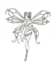 Layla WINX coloring page 21 - Free printable