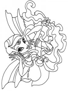 Layla WINX coloring page 5 - Free printable