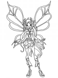 Layla WINX coloring page 6 - Free printable