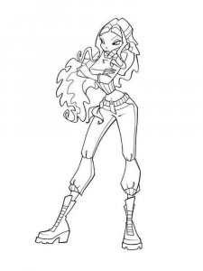 Layla WINX coloring page 7 - Free printable