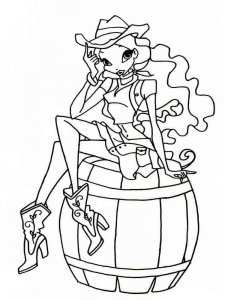 Layla WINX coloring page 8 - Free printable