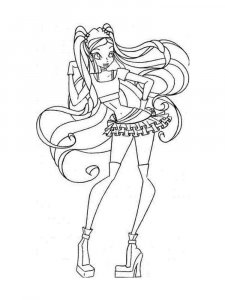 Stella WINX coloring page 14 - Free printable